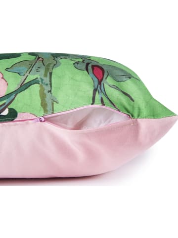 Trendy Kitchen by EXCÉLSA Kussen "Furisode" lichtroze/groen - (L)45 x (B)45 cm
