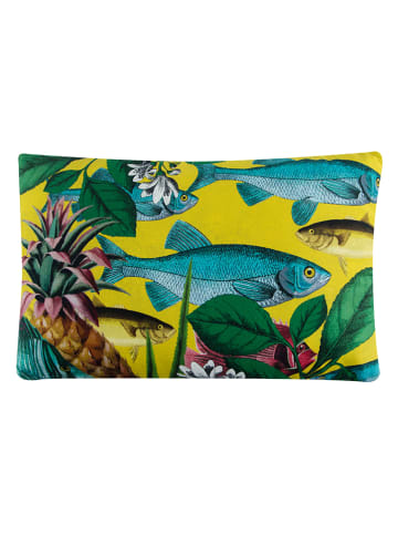 Trendy Kitchen by EXCÉLSA Poduszka "Rhapsody" w kolorze błękitno-żółtym - 45 x 30 cm