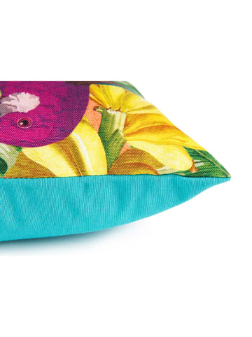 Trendy Kitchen by EXCÉLSA Poduszka "Havana" w kolorze niebieskim ze wzorem - 45 x 30 cm