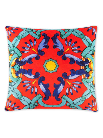 Trendy Kitchen by EXCÉLSA Kussen "Trinacria" rood/turquoise - (L)45 x (B)45 cm