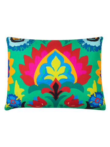 Trendy Kitchen by EXCÉLSA Poduszka "New Delhi" w kolorze żółtym ze wzorem - 50 x 40 cm