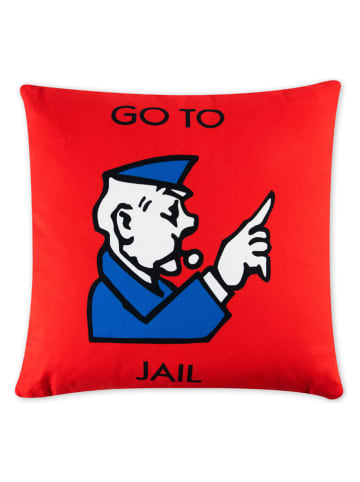 EXCELSA Kissen "Monopoly" in Rot - (L)45 x (B)45 cm