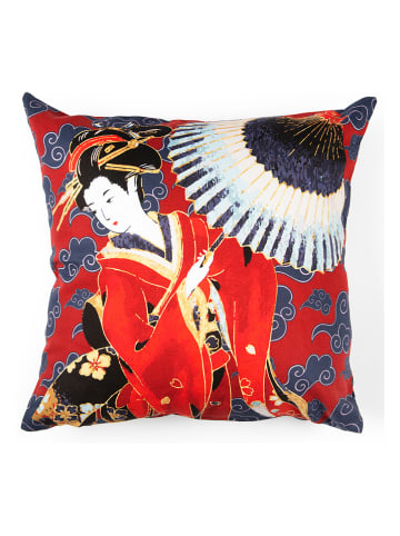 Trendy Kitchen by EXCÉLSA Kussen "Kimono" rood/donkerblauw - (L)45 x (B)45 cm