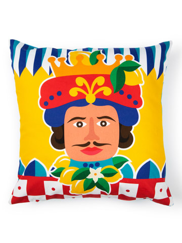 Trendy Kitchen by EXCÉLSA Kissen "Sicilian Rhapsody" in Blau/ Bunt - (L)45 x (B)45 cm