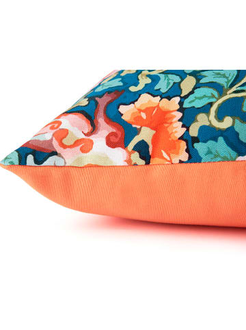 Trendy Kitchen by EXCÉLSA Kussen "La Via Della Seta" mintgroen/oranje - (L)45 x (B)30 cm