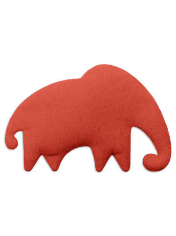 Leschi Bio-Körnerkissen "Leschifant" in Rot - (L)40 x (B)4 x (H)10 cm