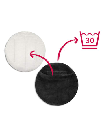 Leschi Bio-Körnerkissen "Fuchs Luca" in Schwarz - (B)25 x (H)25 cm