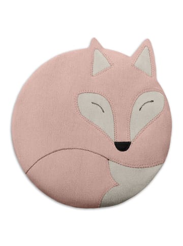 Leschi Bio-Körnerkissen für Bauch und Rücken "Fuchs Luca" in Rosa - (B)25 x (H)25 cm