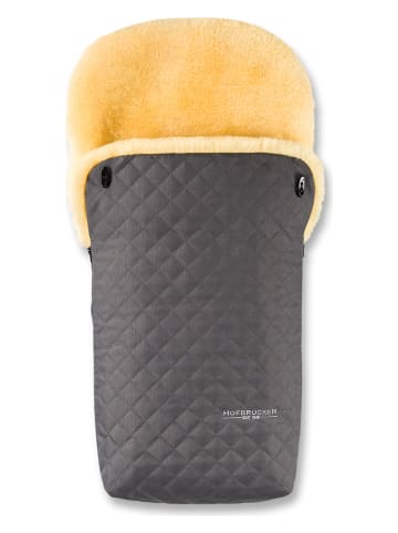 Hofbrucker Lammfell-Fußsack "Putzi Limited Edition" in Grau - (L)90 x (B)34 cm