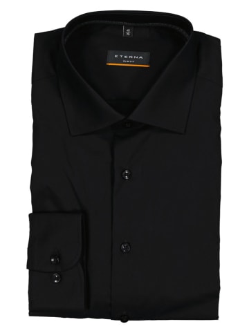 Eterna Koszula - Slim fit - w kolorze czarnym