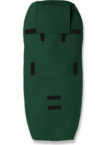 Hofbrucker Lammfell-Fußsack "Alaska" in Dunkelgrün - (L)95 x (B)35 cm