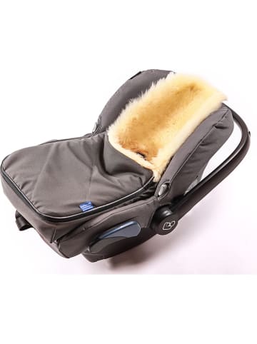 Hofbrucker Lammfell-Fußsack "Maxi" in Braun - (L)80 x (B)30 cm