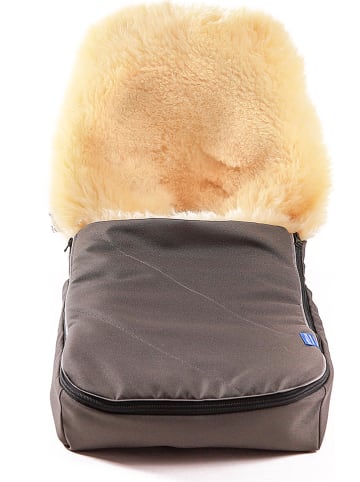 Hofbrucker Lammfell-Fußsack "Maxi" in Braun - (L)80 x (B)30 cm