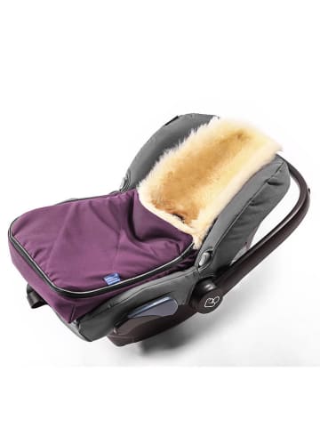 Hofbrucker Lammfell-Fußsack "Maxi" in Lila - (L)80 x (B)30 cm