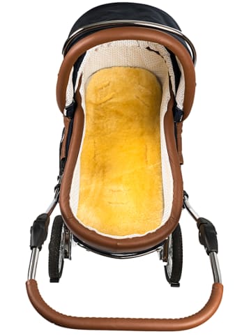 Hofbrucker Lammfell-Babyschalen-Einlage in Natur - (L)72 x (B)35 cm
