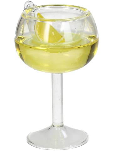 Kersten Baumschmuck "Cocktail" in Gelb/ Ohne Farbe - (H)9 cm
