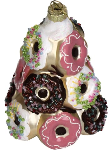 Kersten Christbaumkugel ''Donuts'' in Bunt - (H)12,7 cm