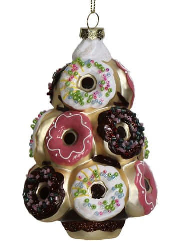 Kersten Kerstbal ''Donuts'' meerkleurig - (H)12,7 cm