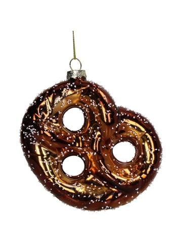 Kersten Baumschmuck "Pretzel" in Braun - (H)12,3 cm