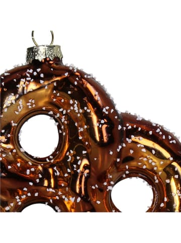 Kersten Baumschmuck "Pretzel" in Braun - (H)12,3 cm