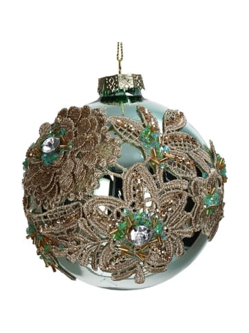 Kersten Baumschmuck "Ball Lace" in Grün - Ø 10 cm