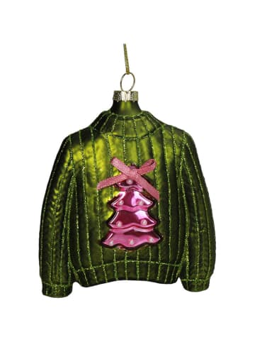 Kersten Baumschmuck "Christmas Jumper" in Grün - (H)11,4 cm