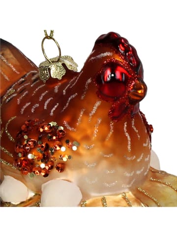 Kersten Baumschmuck "Chicken Nest" in Braun - (H)9,5 cm