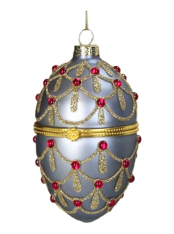 Kersten Baumschmuck "Hinged Egg" in Hellblau - (H)10 cm