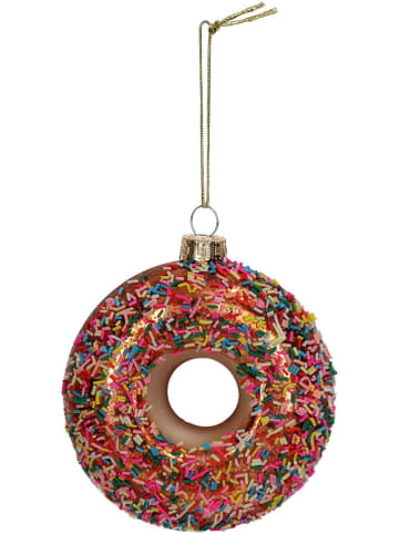 Kersten Kerstbal ''Donut'' meerkleurig - (H)10 cm