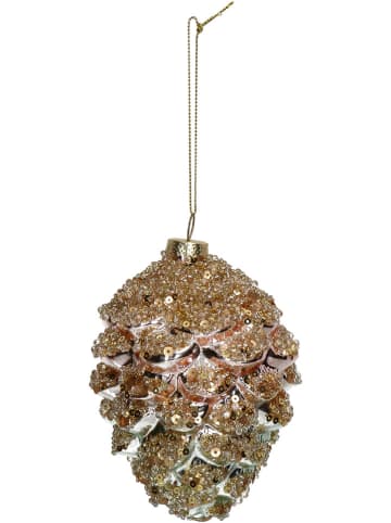 Kersten Christbaumkugel ''Pine Cone'' in Gold - (H)13 cm
