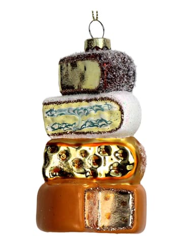 Kersten Kerstboomversiering "Cheese" meerkleurig - (H)11,5 cm