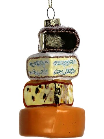 Kersten Kerstboomversiering "Cheese" meerkleurig - (H)11,5 cm
