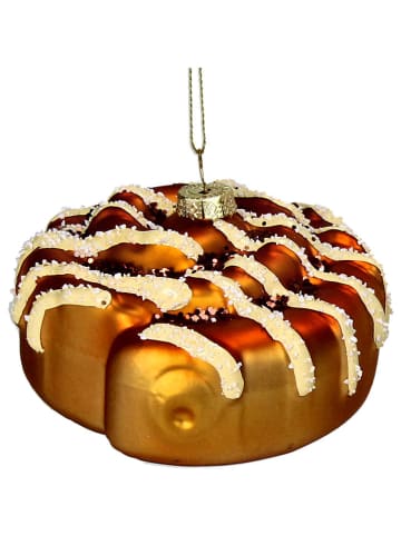 Kersten Baumschmuck "Cinnamon Roll" in Braun - Ø 8,3 cm