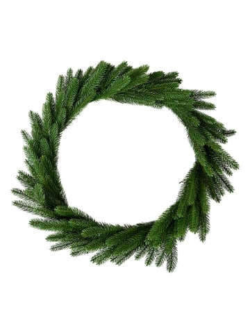 Clayre & Eef Decokrans "Kerst" groen - Ø 65 cm