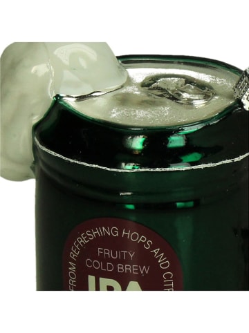 Kersten Kerstboomversiering "Beer Can" groen - (H)9,2 cm