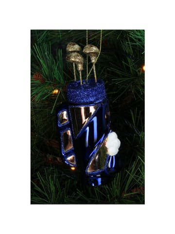 Kersten Baumschmuck "Golf Bag" in Dunkelblau - (H)13 cm
