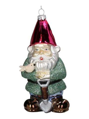 Kersten Kerstboomversiering "Garden Gnome" meerkleurig - (H)16 cm
