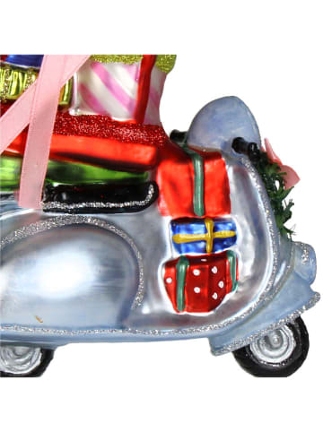 Kersten Kerstboomversiering "Vespa Gift Delivery" meerkleurig - (H)13 cm