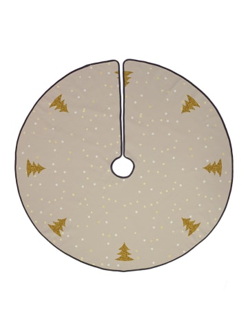 Butter Kings Weihnachtsbaumrock "Gold tree" in Beige/ Gold - Ø 130 cm