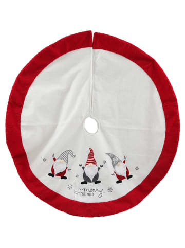 SiL Interiors Kerstboomrok rood/wit - Ø 105 cm