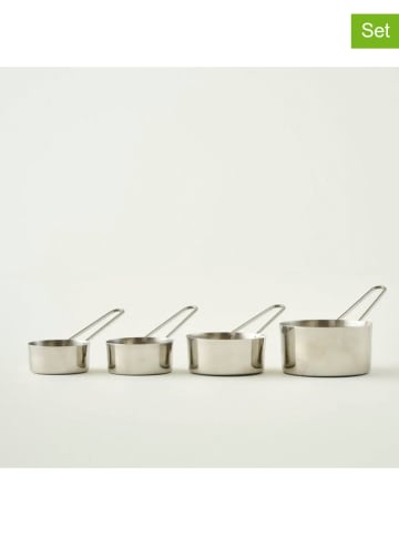 BELLA MAISON 4er-Set: Messbecher in Silber