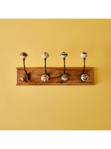 BELLA MAISON Hakenleiste in Hellbraun - (B)44 x (H)19 x (T)11 cm