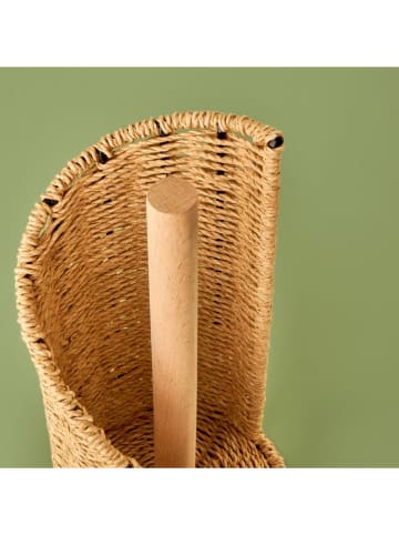 BELLA MAISON Stojak w kolorze beżowym na ręcznik papierowy - wys. 27 x Ø 14 cm