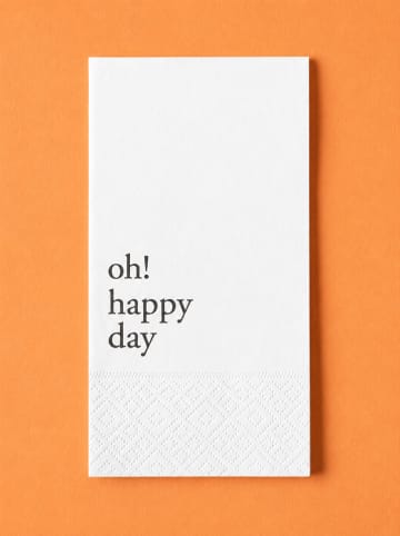BELLA MAISON Servetten "Oh Happy'' beige - 25 stuks