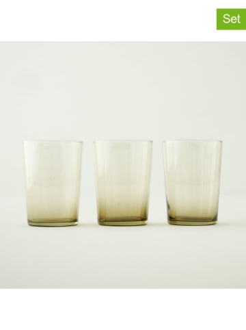 BELLA MAISON 3er-Set: Gläser in Grün - 510 ml