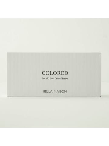 BELLA MAISON 3er-Set: Gläser in Grün - 510 ml