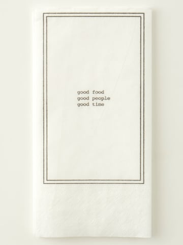 BELLA MAISON Servetten "Goodies'' wit - 25 stuks