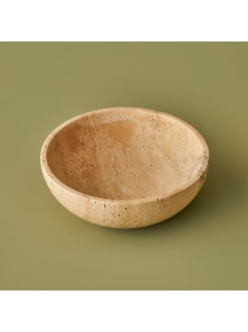 BELLA MAISON Decoschaal "Ephesus" beige - (H)7 x Ø 20 cm