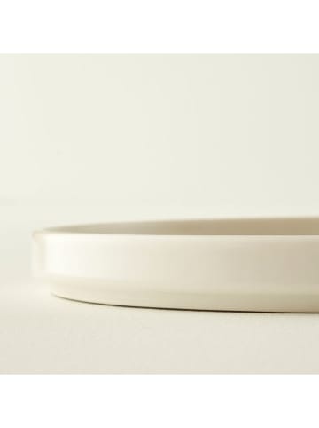 BELLA MAISON Tablett ''Merci'' in Creme - Ø 25 cm