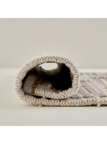 BELLA MAISON 2-delige set: badmatten "Sharlett'' beige/grijs